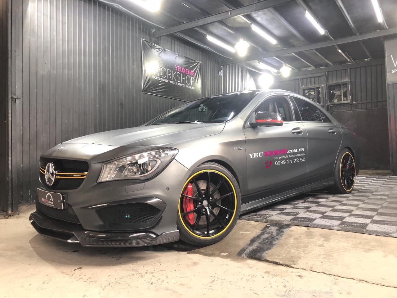 MERCEDES CLA45 CARBON LIP ADD ON