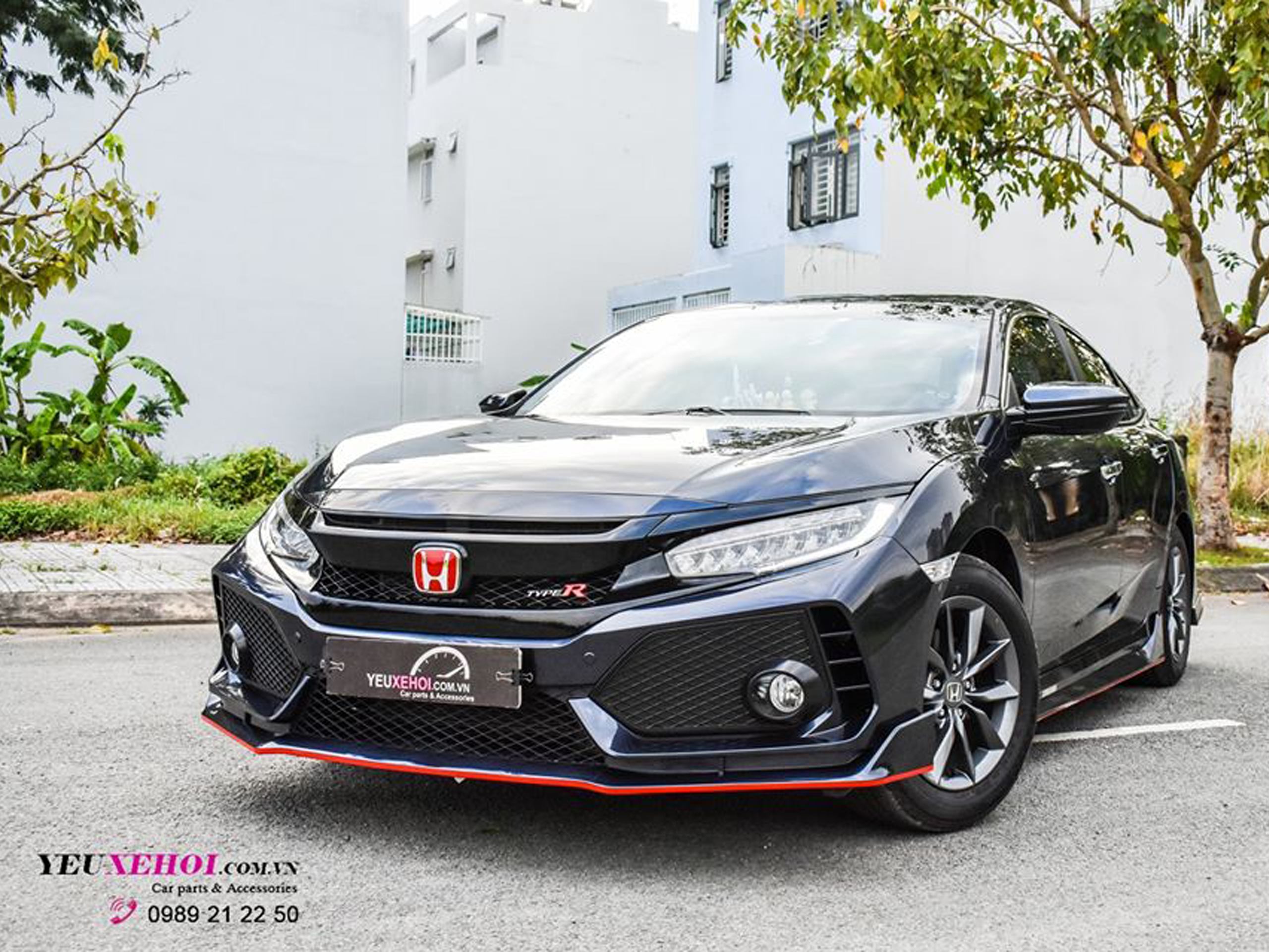 CIVIC XANH XÁM LÊN BODYKIT TYPE R