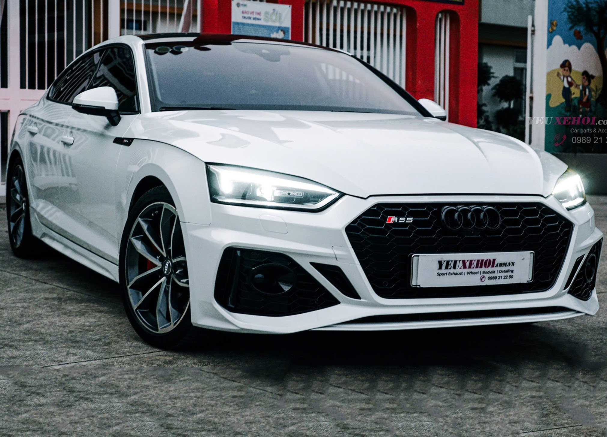 2017 AUDI A5 LÊN BODYKIT 2021 AUDI RS5 / ĐÈN SAU 2024 / MÂM RS5 THÁO XE